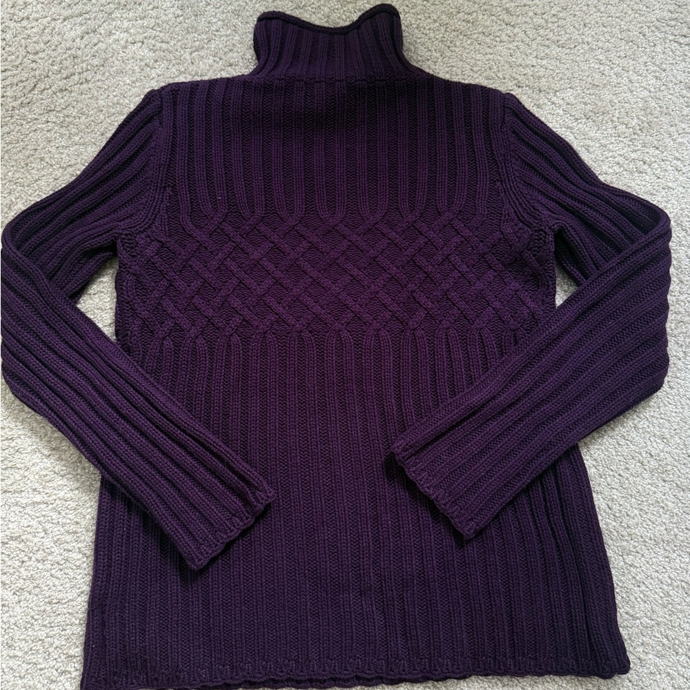 Vintage Real Clothes Purple Silk Cashmere Sweater